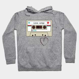 Cassette love songs Hoodie